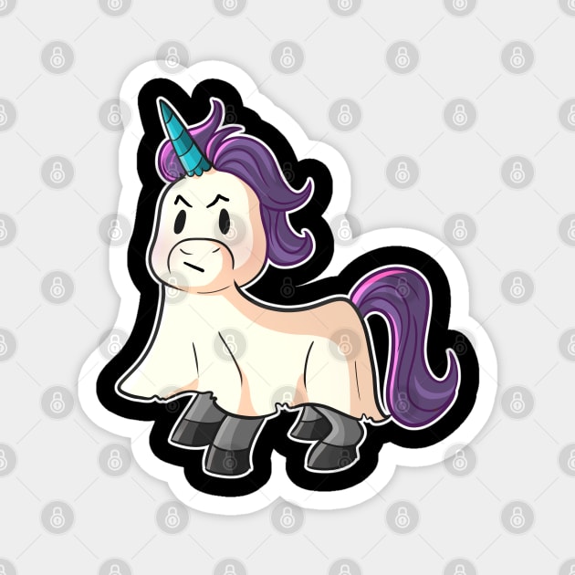 Ghost Unicorn - Spoopy Kawaii Cute Magnet by Wanderer Bat