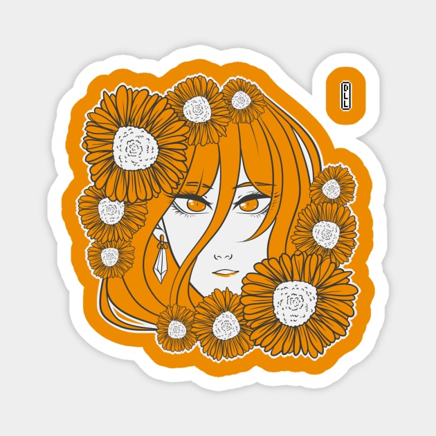 Gerbera Magnet by darklightlantern@gmail.com