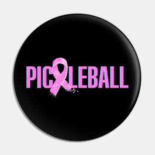 Pink Pickleball Ribbon by Pickleball ARTwear Pin