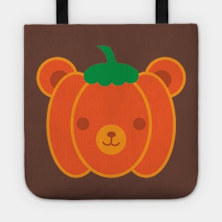 Kawaii Halloween Pumpkin Bear Tote