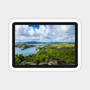 View of English Harbor from Shirley Heights Magnet