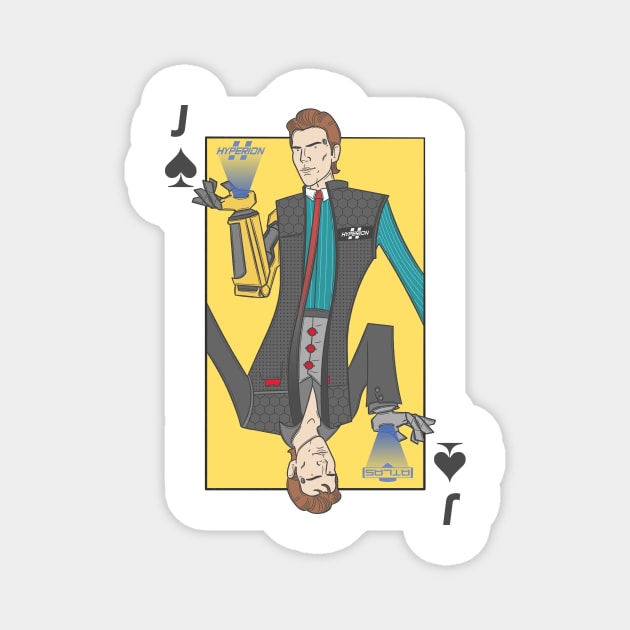 Rhys as the Jack of Spades (Borderlands) Magnet by sbsiceland