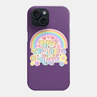 Love trumps hate Phone Case