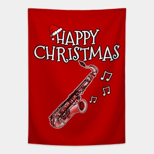 Christmas Saxophone Saxophonist Woodwind Teacher Xmas 2022 Tapestry