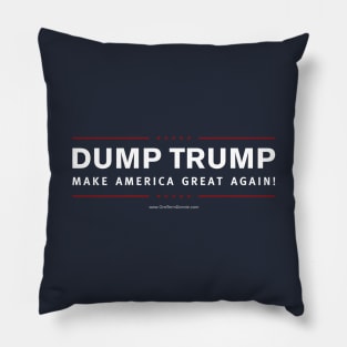 Dump Trump (campaign mimic) Pillow