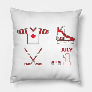 Happy Canada Day July 01 Hockey Game, Jersey, Pillow