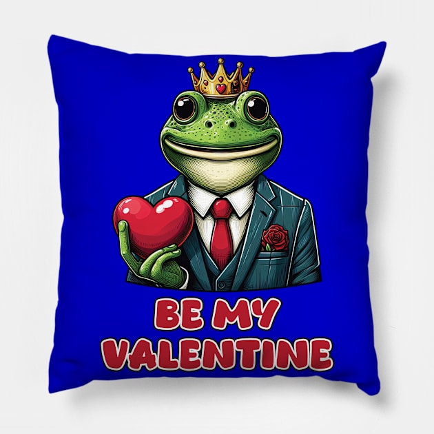 Frog Prince 42 Pillow by Houerd