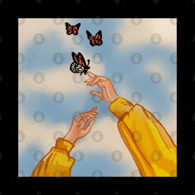 Reach out to the butterflies by Art by Ergate