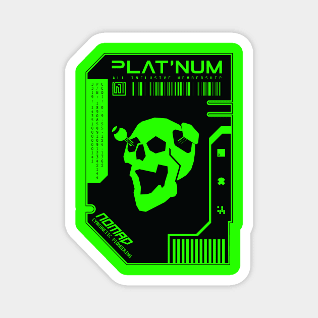 Platinum Membership (Black) Magnet by peskygiraffe