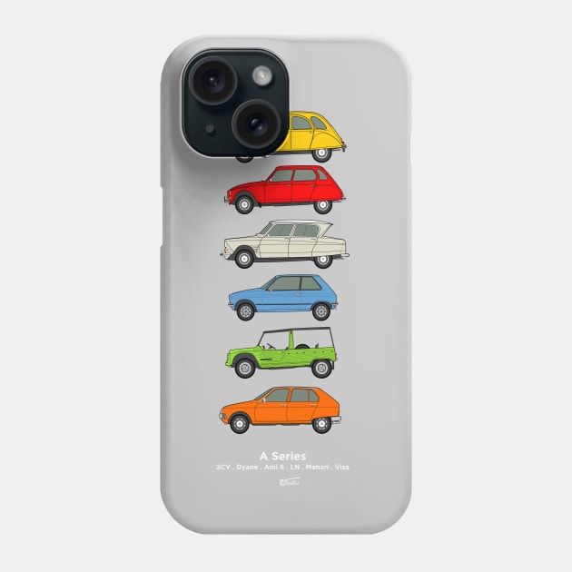 A series classic car collection Phone Case by RJW Autographics