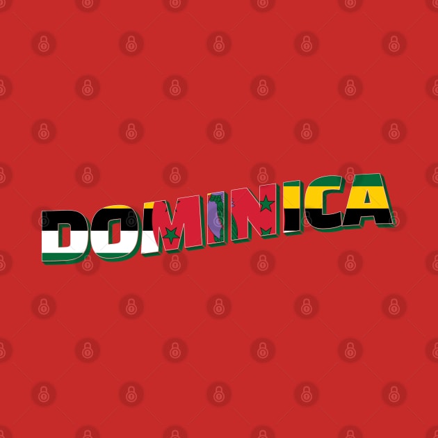 Dominica Vintage style retro souvenir by DesignerPropo