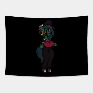 Zombie pizza girl Tapestry