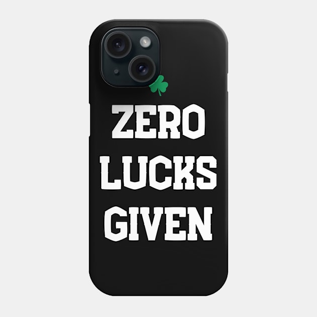 Zero Lucks Given Phone Case by WMKDesign