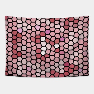 Painted Glass of Dark To Light Pink Stripes Tapestry