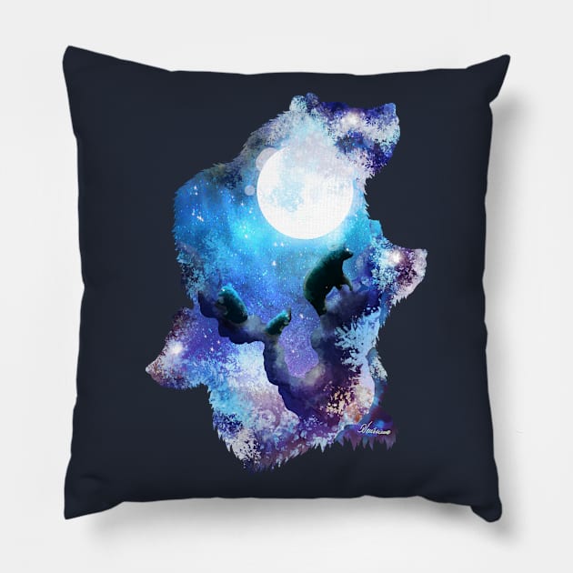 Moon Bears Pillow by DVerissimo