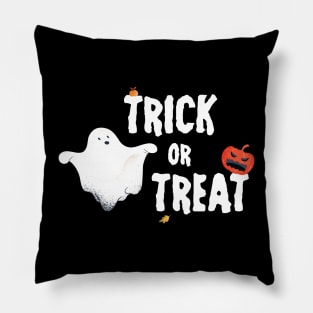 Trick or treat cute cartoon design for Halloween Pillow