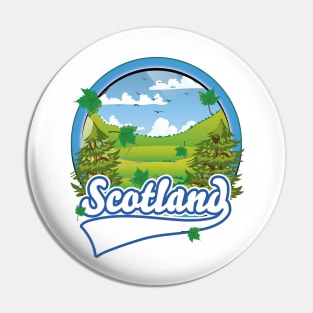 Scotland retro logo Pin