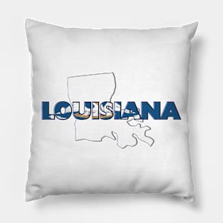 Louisiana Colored State Letters Pillow