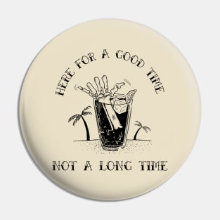 here for a good time not a long time Pin