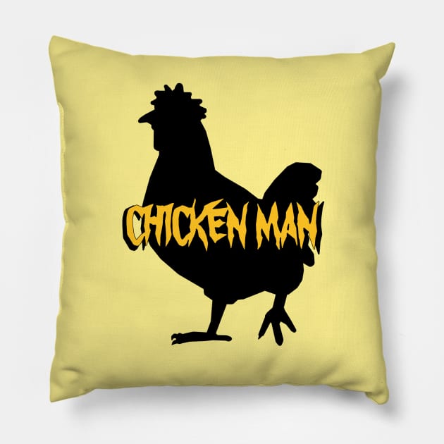 Chicken Man Pillow by toastercide