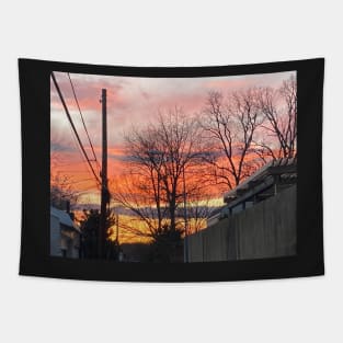 Zoomed in sunset photo Tapestry