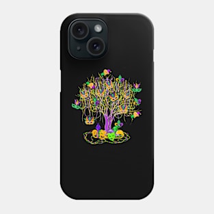 Mardi Gras Tree Beads New  2024 Watercolor Phone Case