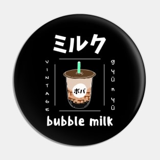 Milk Cow Kawaii Farmer Tea Japanese Pin