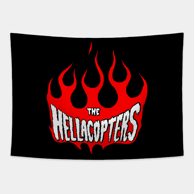 The Hellacopters - Flames logo Tapestry by CosmicAngerDesign