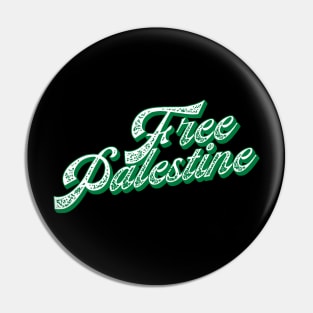 Free Palestine Support Palestine Pin