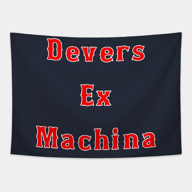 Devers ex Machina Tapestry by Baseball Designs