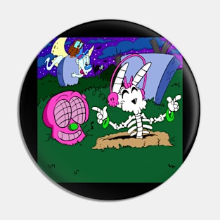 Boogie Bones Bunny Pin