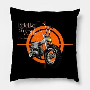 Ride like a monkey Pillow