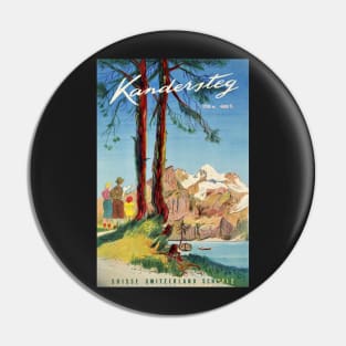 Kandersteg,Switzerland,Ski Poster Pin