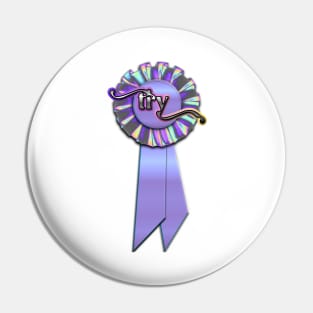 Try Purple Ribbon Award Pin