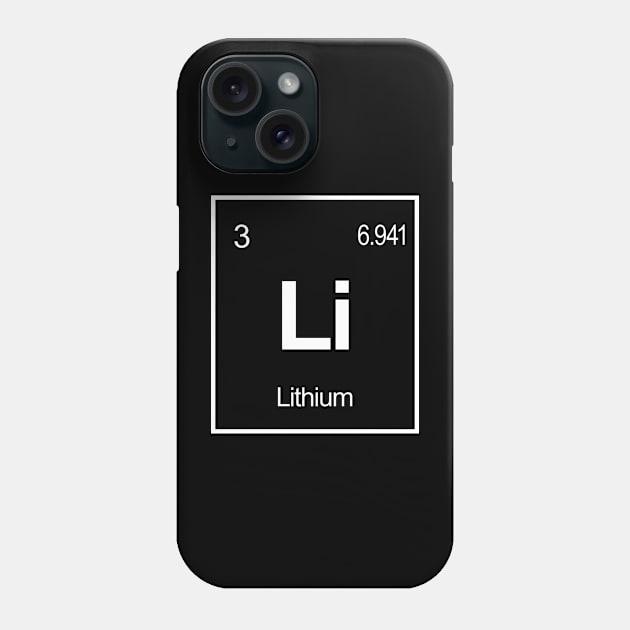 Li Element of Lithium - Periodic Table Elements - Lithium Phone Case by Mash92