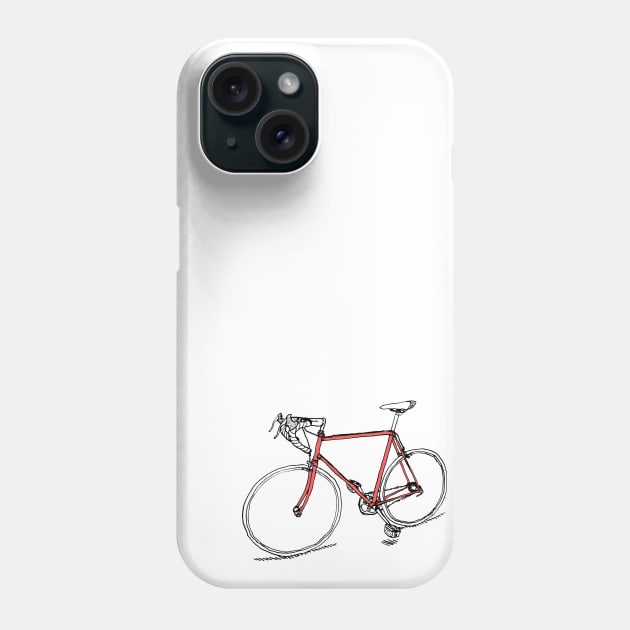 Red Bike Phone Case by nathanaelscheffler