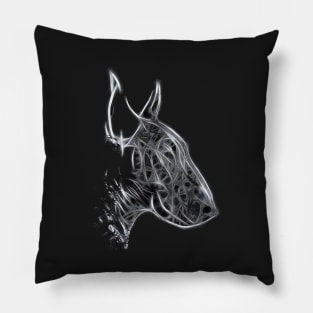 Bull Terrier Portrait Art Loft Pillow