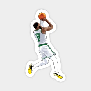 Jaylen Brown WhiteShot Qiangy Magnet