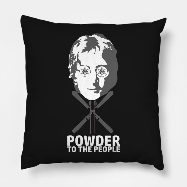 Powder To The People Pillow by esskay1000