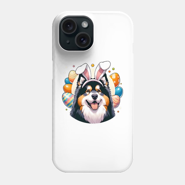 Lapponian Herder Enjoys Easter with Bunny Ears Phone Case by ArtRUs