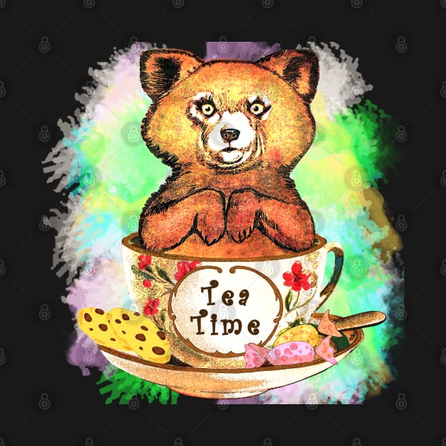 Teddy Bear Tea Time by LizzyizzyDesign