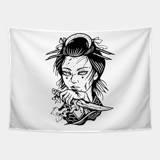 Geisha by Digent.ink Tapestry