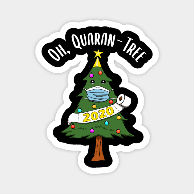 Christmas Tree 2020 Toilet Paper Quaran-Tree Magnet by MGO Design