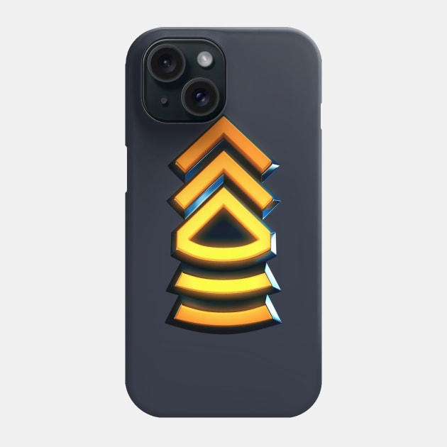 Master Sergeant - Military Insignia Phone Case by Arkal