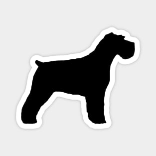 Black Schnauzer Silhouette Magnet