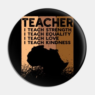 teacherBlack Women Teacher Afro Retro Black History Month Pin