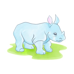 Baby Blue Rhino T-Shirt