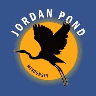 Jordan Pond in Wisconsin Heron Sunrise T-Shirt