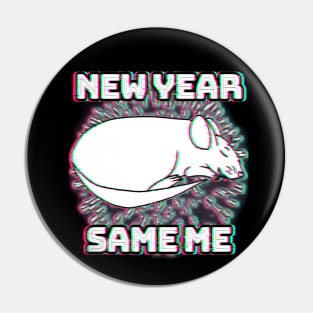 New Year, Same Me (Glitched) Pin