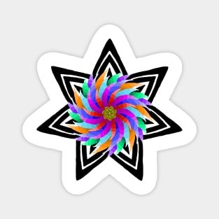 Star Flower Magnet